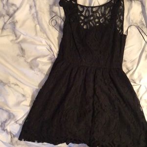 Black lace dress
